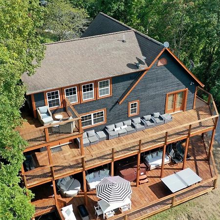 Sunset Cove Lakefront Luxury Lodge With Private Dock แดนดริดจ์ ภายนอก รูปภาพ