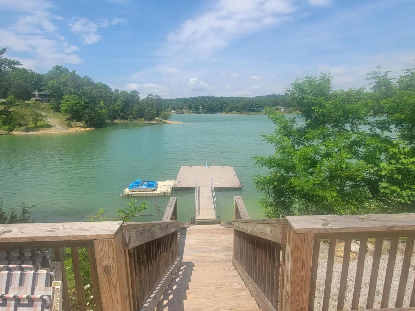 Sunset Cove Lakefront Luxury Lodge With Private Dock แดนดริดจ์ ภายนอก รูปภาพ